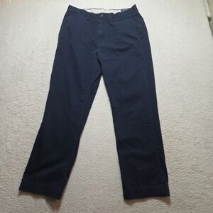 Polo Ralph Lauren Chinos Mens 33x30 Navy Blue Classic Fit Cotton Twill Pants